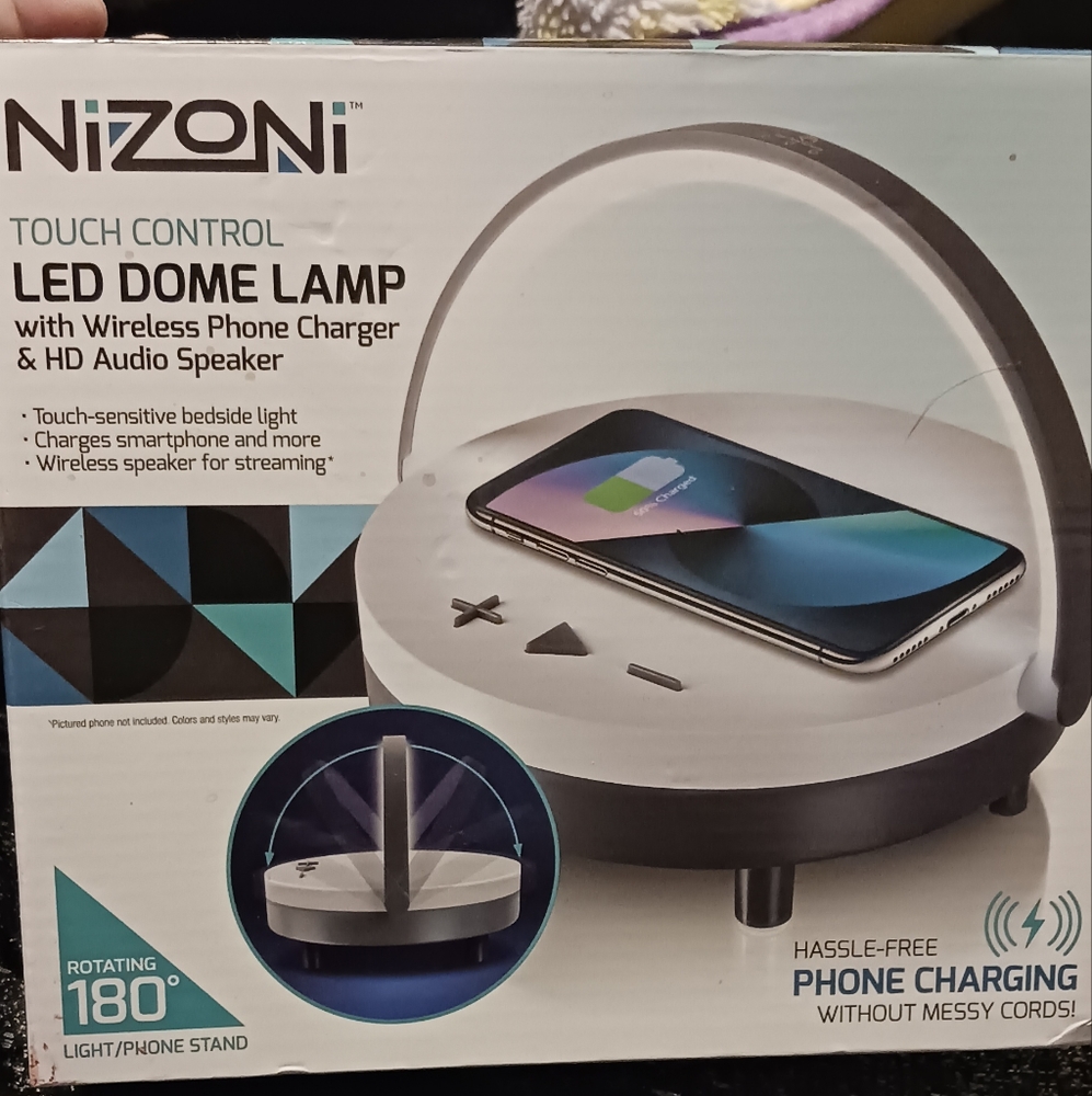 Wireless charger, speaker, dome light